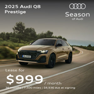 2025 Audi Q8 Prestige front facing special